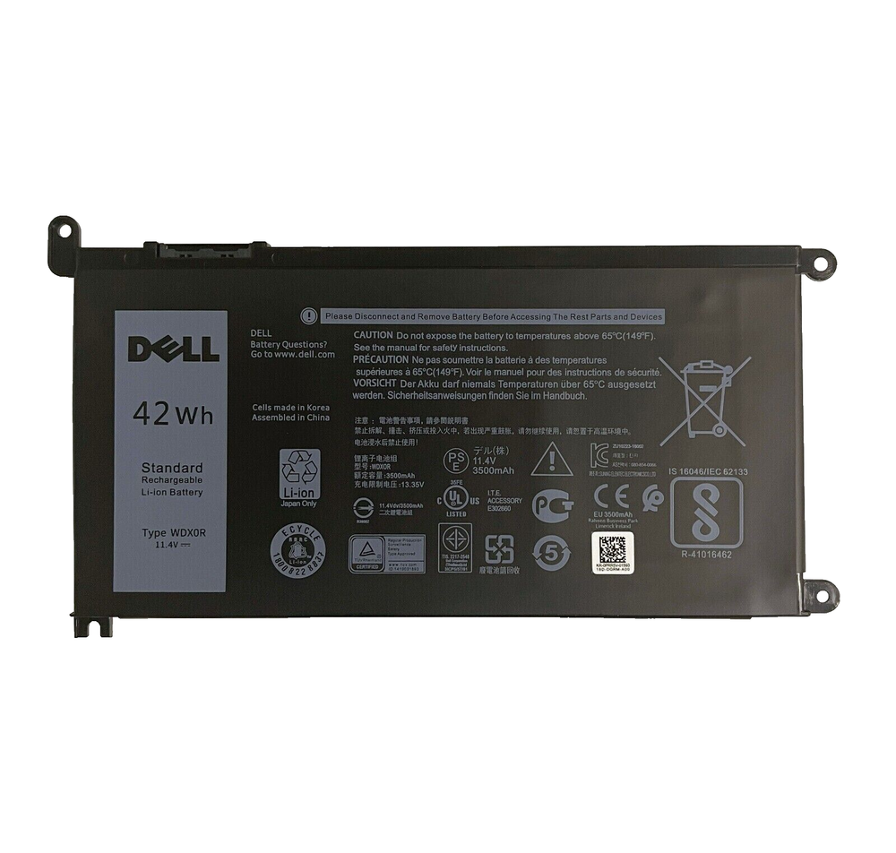 OEM Genuine 42Wh WDX0R WDXOR Battery For Dell Inspiron 15 5567 5568 13 5368 7368