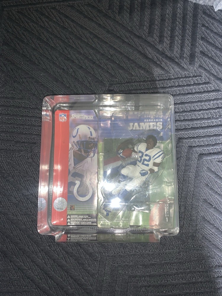 McFarlane NFL Edgerrin James Rare No Helmet! Colts Series 1