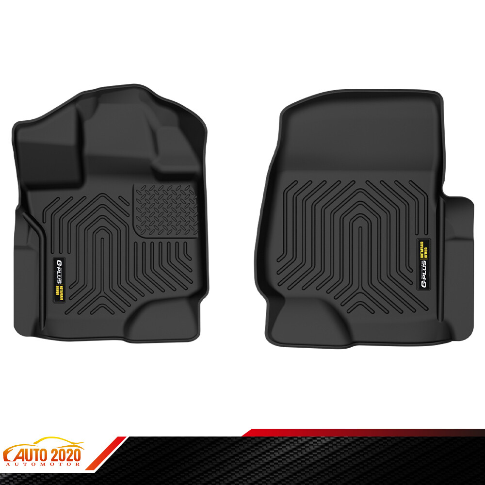 All-Weather TPE Floor Mats Front Row for 15-24 Ford F-150 Crew Cab