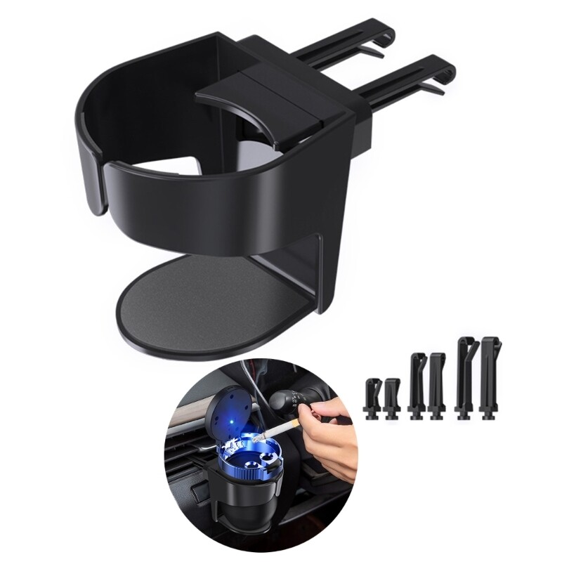 Auto Drink Holder with Mounting Clips for Car Bottles & Beverages