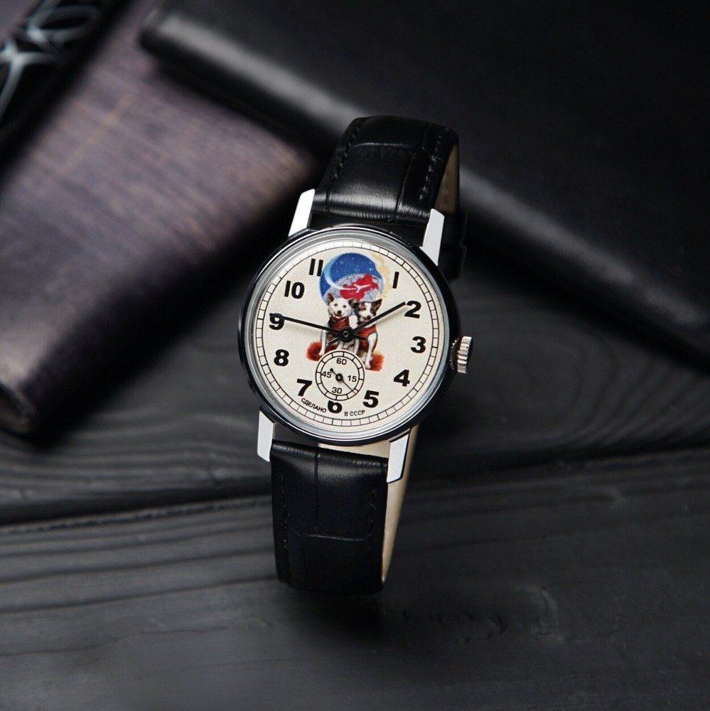 Belka-Strelka Pobeda Vintage Soviet Mechanical Watch 1970s RARE Collectible