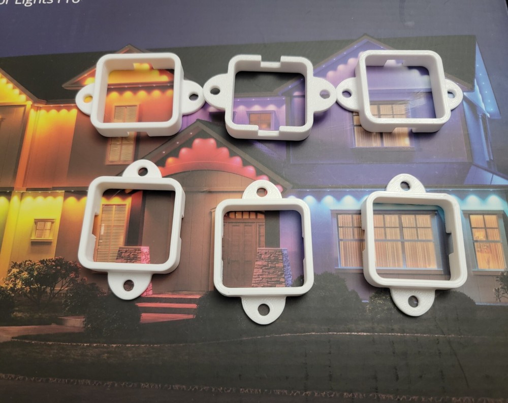 Govee Permanent Outdoor Lights Mount Bracket Originals 2's Elites White 100 Ft