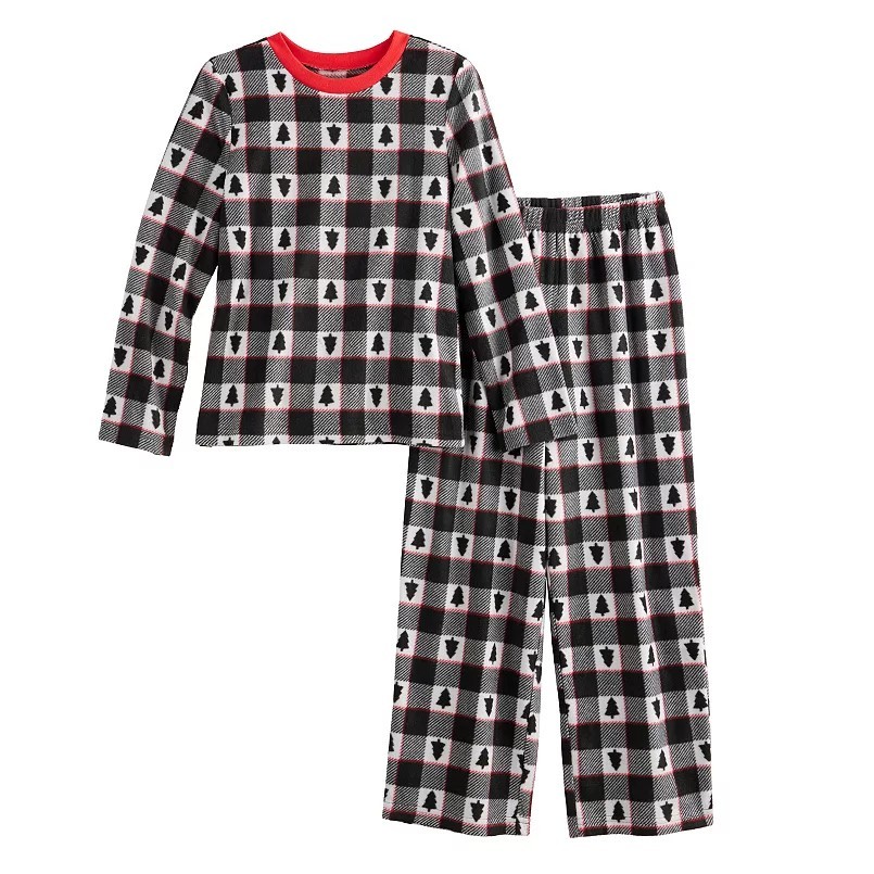 Kids XS 4/5 Jammies For Your Families® Winter Plaid Top & Bottoms Pajama Set NWT