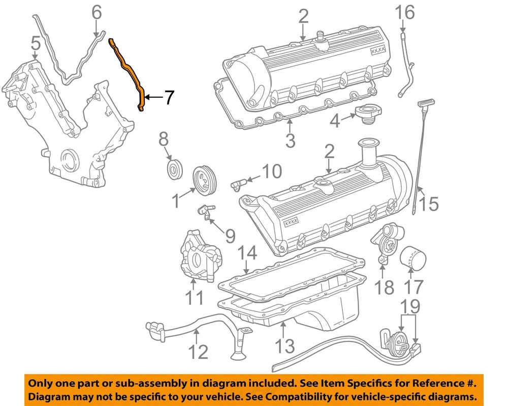 FORD OEM 04-14 Expedition Engine Engine Parts-Timing Cover Gasket 3L3Z6020FA