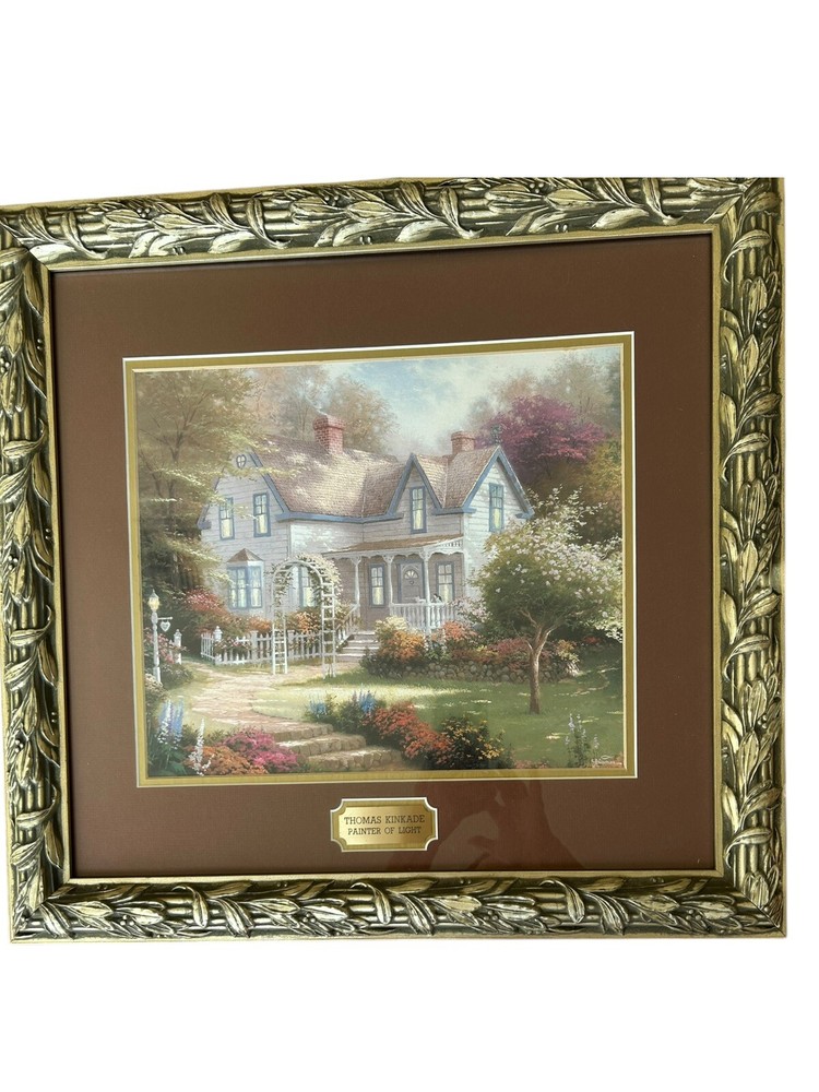 Thomas Kinkade “Home Is Where The Heart Is Matted & Framed 21”x 20”