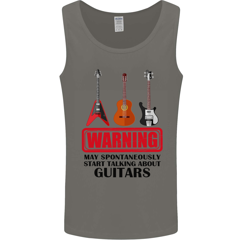 May Start Talking About Guitars Guitarist Mens Vest Tank Top