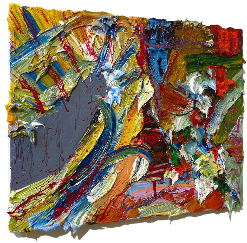 MODERN ORIGINAL OIL█PAINTING█VINTAGE█IMPRESSIONIST█ART ACTOR SIGNED ABSTRACT A