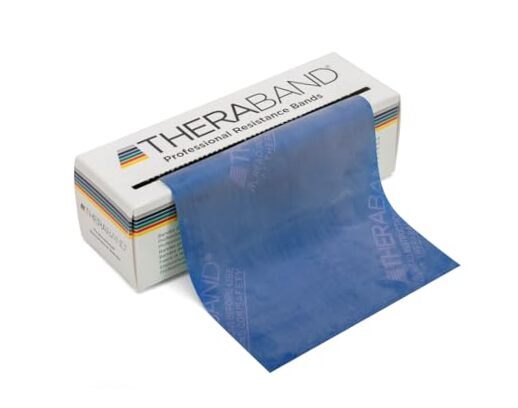 6-Yard Heavy-Duty Blue Latex Resistance Band Roll - Professional Quality