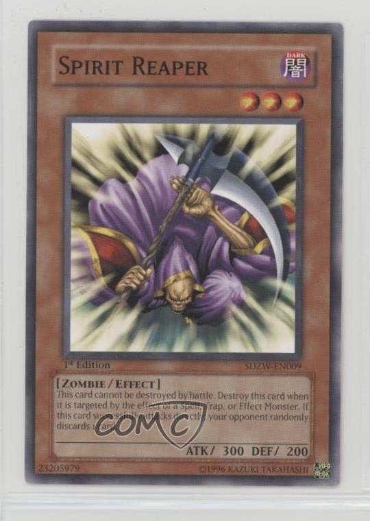 Spirit Reaper 1st Edition YuGiOh SDZW-EN009 Zombie World Structure Deck 2008 Near Mint