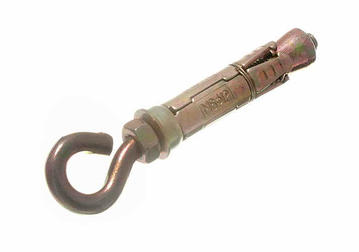 Nuovo 24 X Protezione Ancora Occhio Rawl Tipo Bullone Fissaggi M6 X 55mm -