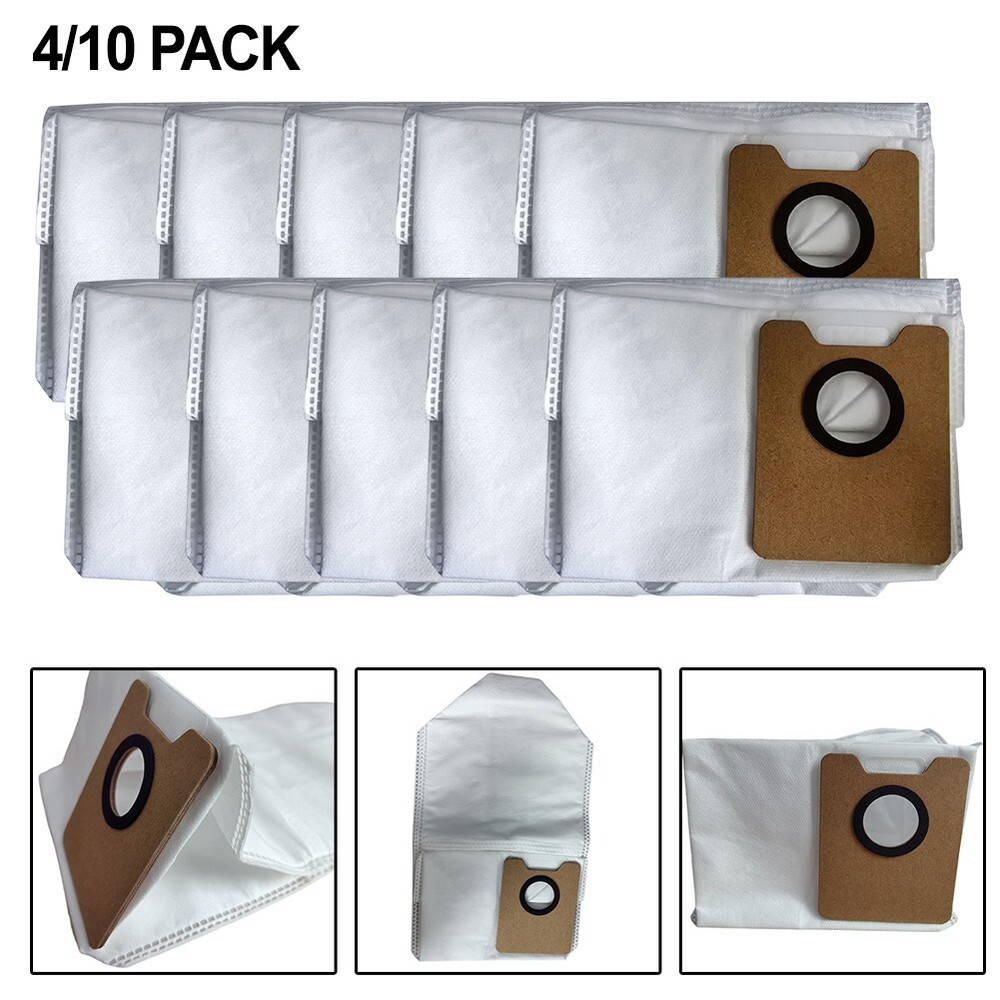 Cleansing Power Replacement Packs of 4 or 10 Dust Bags for For ECOVACS Models