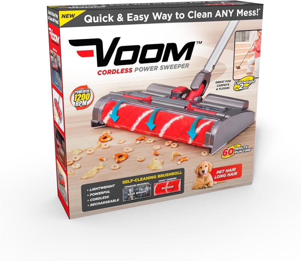 Voom Bagless Cordless No Filter Rechargeable Sweeper