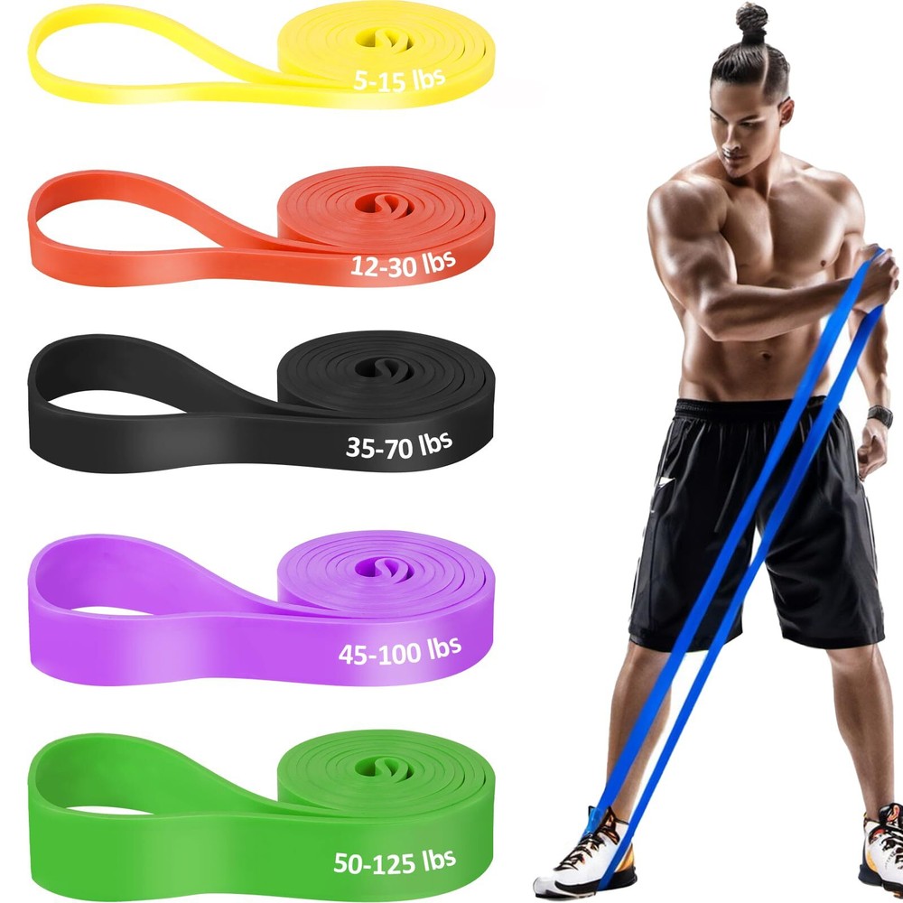 Pull Up Bands Resistance Set - Natural Latex Exercise Bands for Men & Women, ...