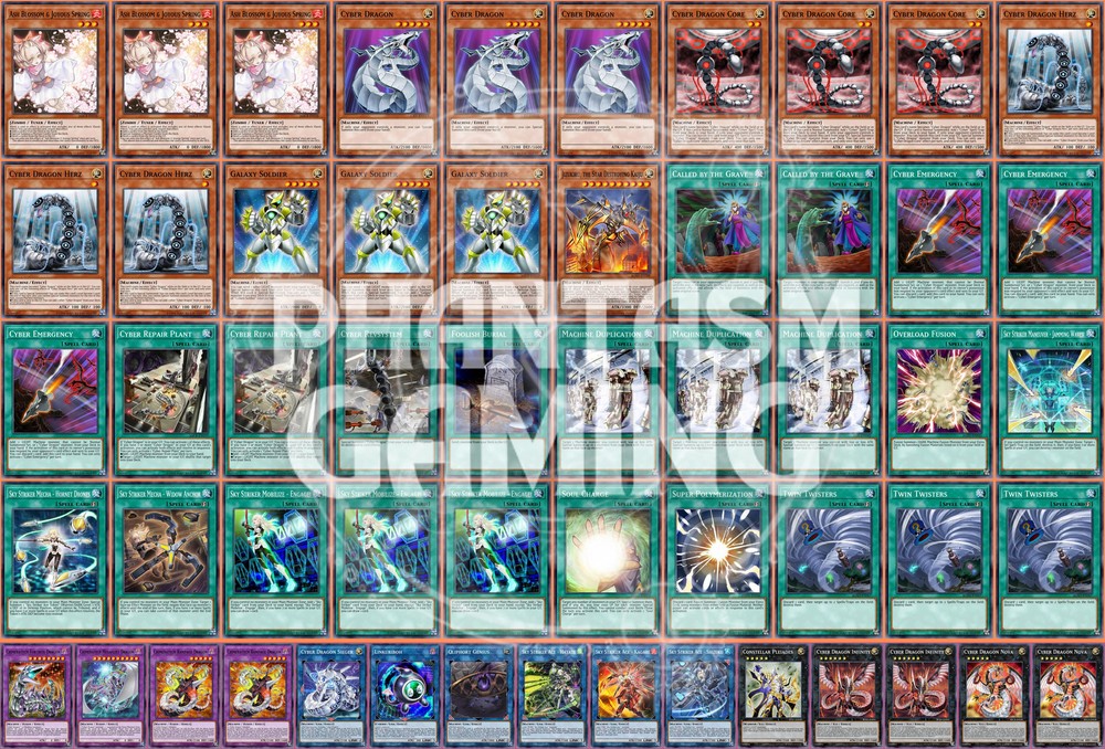 Cyber Dragon Deck with Linkuriboh Nova Infinity and Sky Striker Shizuku for Yugioh-image