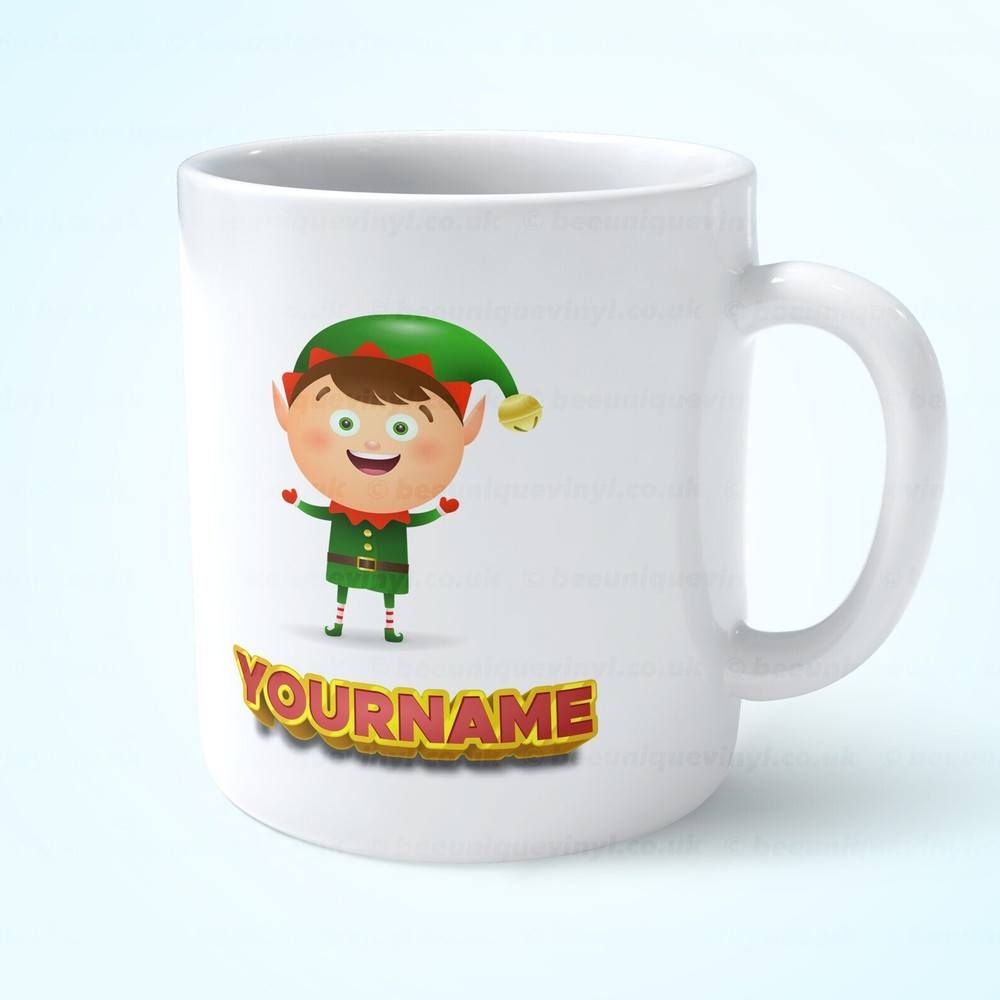 Custom Elf Mug Xmas Mug Christmas Mug Cute Mug Personalised Mug Custom Mug