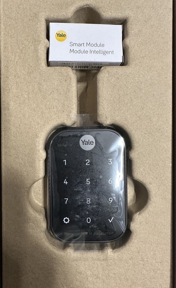 Yale Assure Lock 2 Smart Deadbolt in Black Suede with Keyless Entry