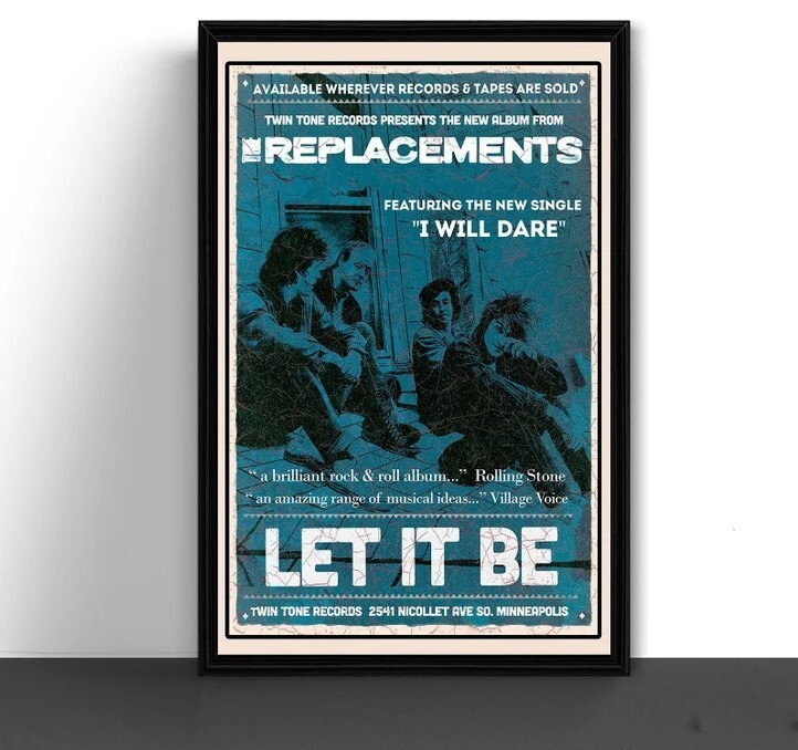 The Replacements Let It Be Record Store Poster Art Print