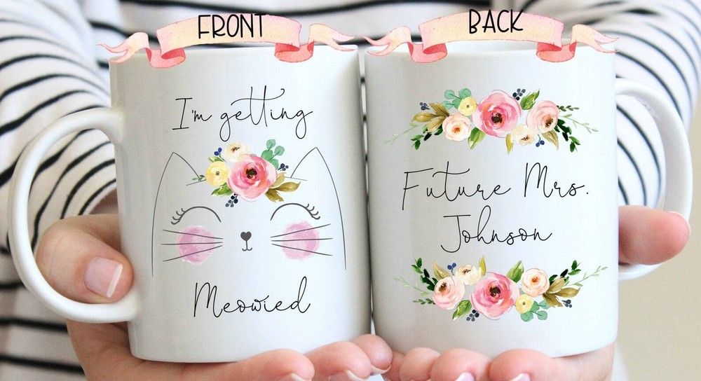 Personalized Engagement Gift For Bride Custom Future Mrs Mug Bridal Shower Gift