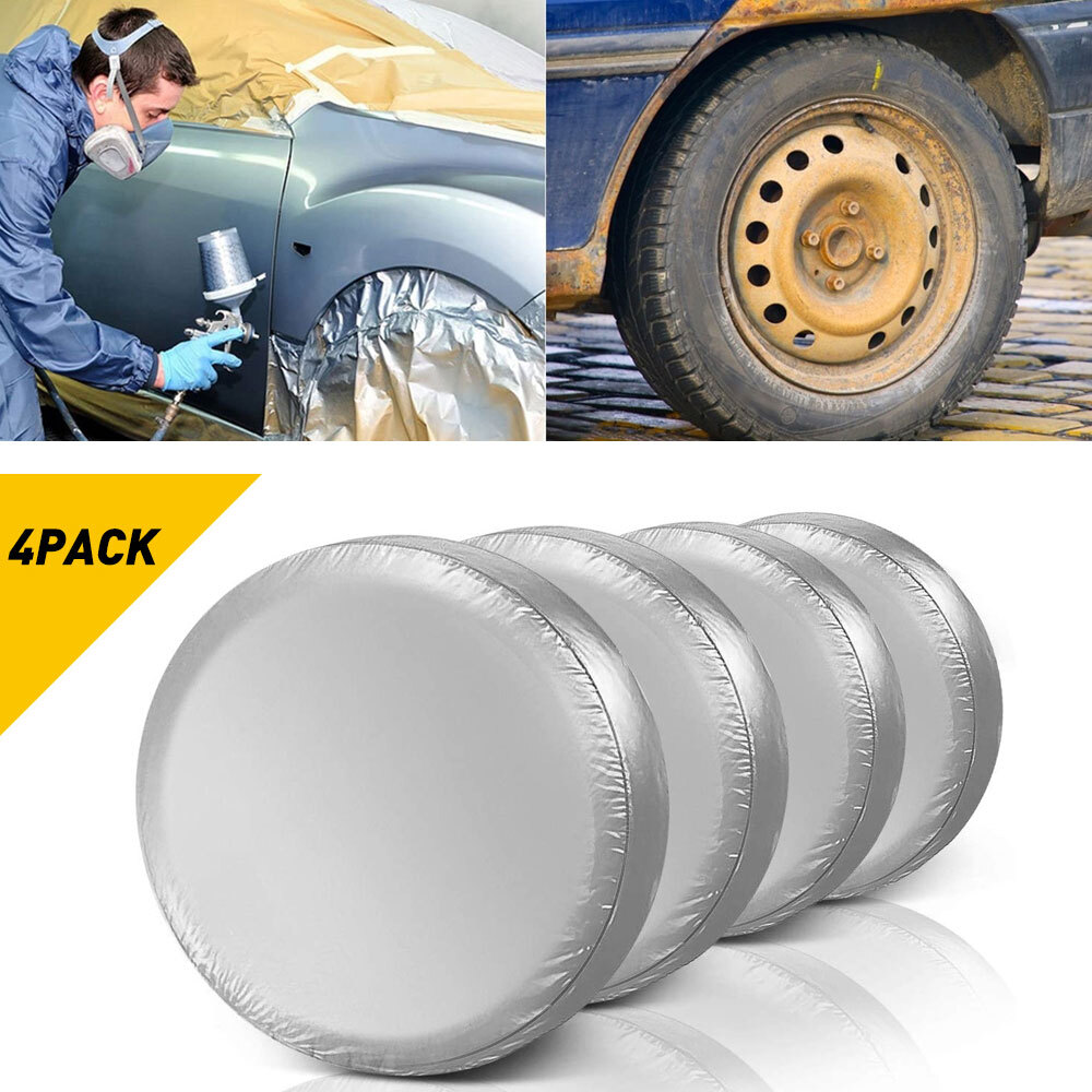 12-15 Inch Universal Silver Spare Tire Cover Fits Most Cars 27-29 Inch