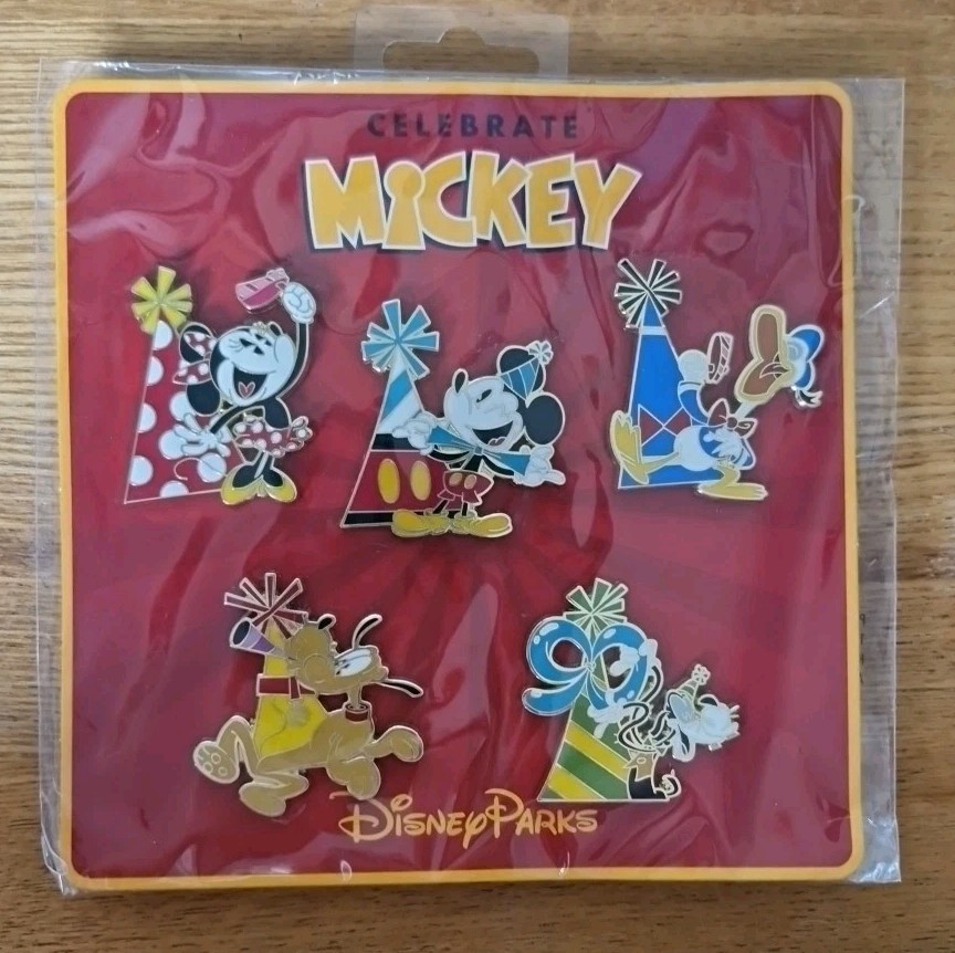 Disney 90th Birthday Party Pack 2019 Mickey and Friends Trading Pins
