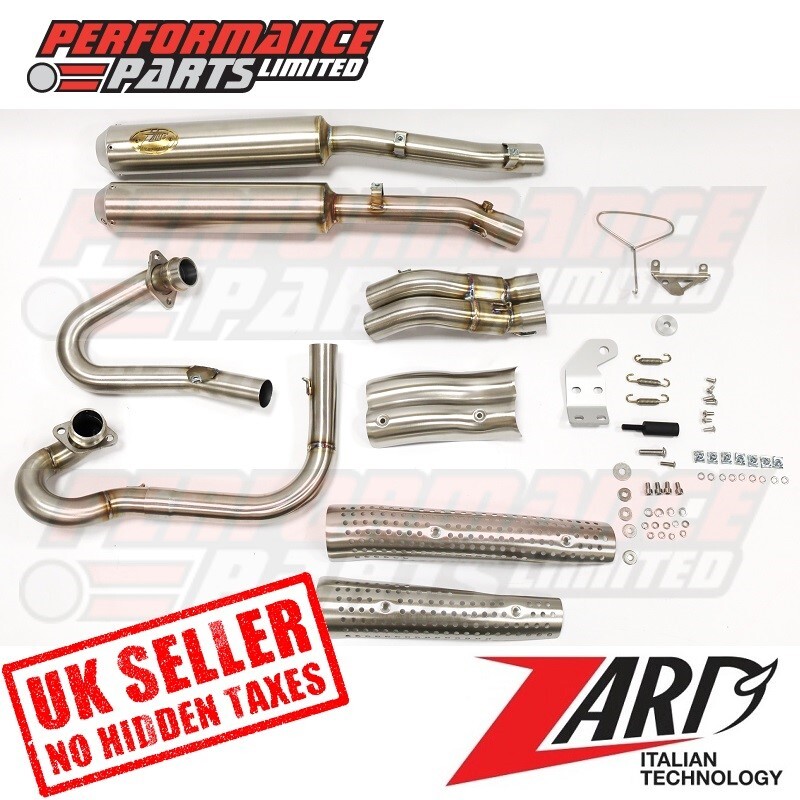 Royal Enfield Continental GT 650 2019 Zard Flat High Level 2>2 Exhaust System