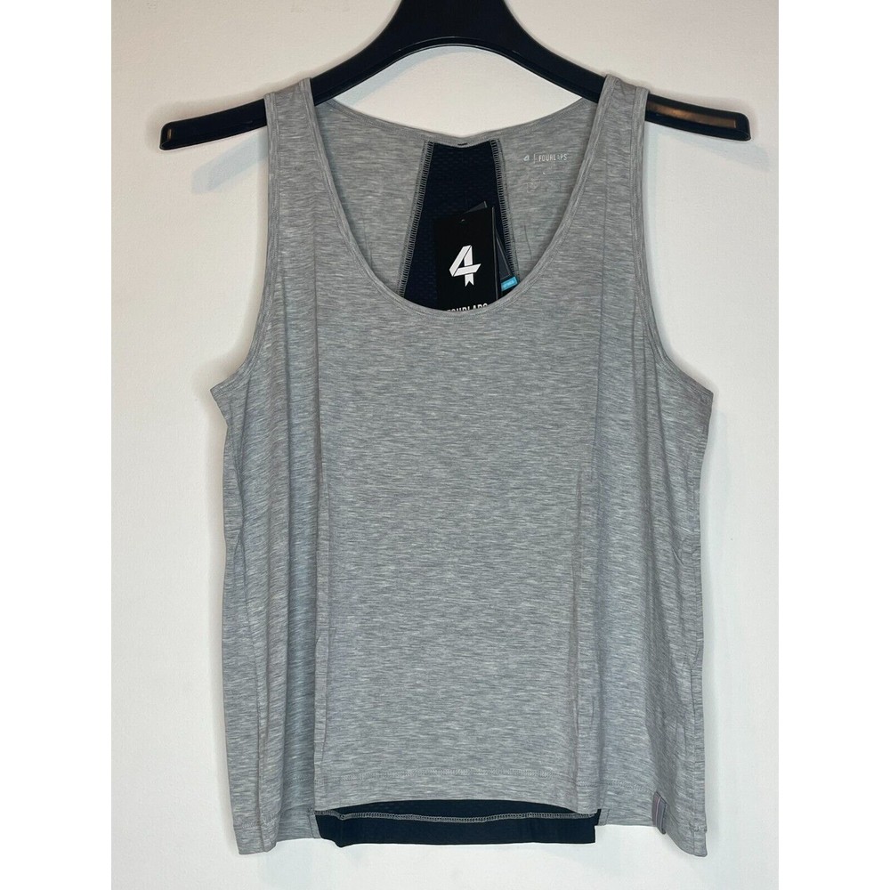 Fourlaps Womens Surge Tank Top Heather Gray Size Large Pullover Scoop Neck NWT