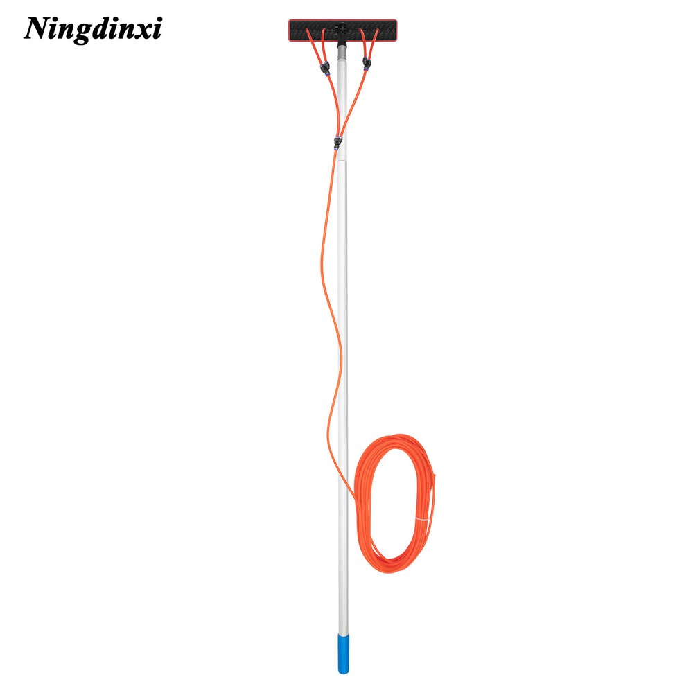 26FT Extendable Water Fed Pole Brush for Windows and Solar Panel Cleaning