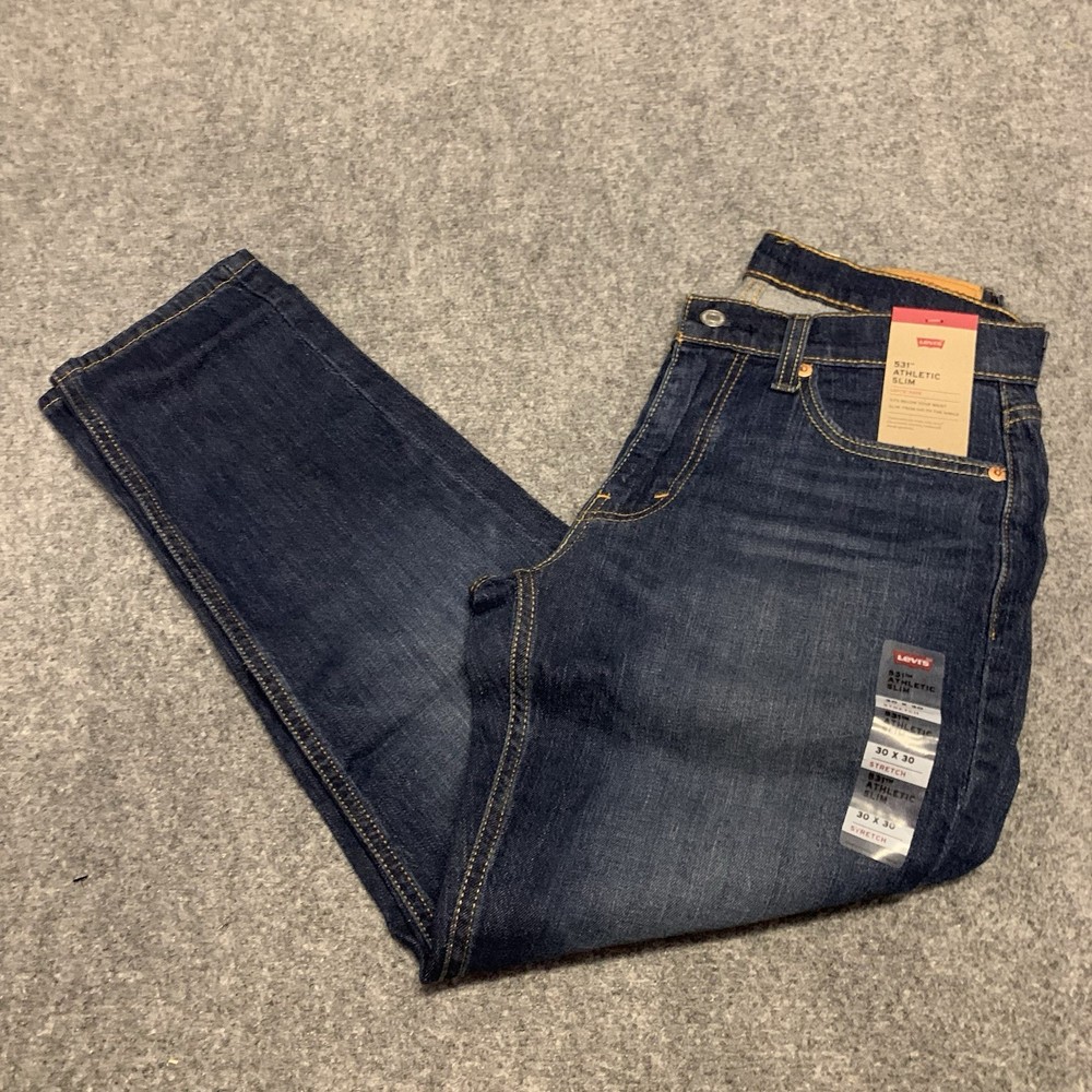 Levi’s 531 Athletic Slim Men's Blue Stretch FLEX Jeans Size 30 x 30 30x30
