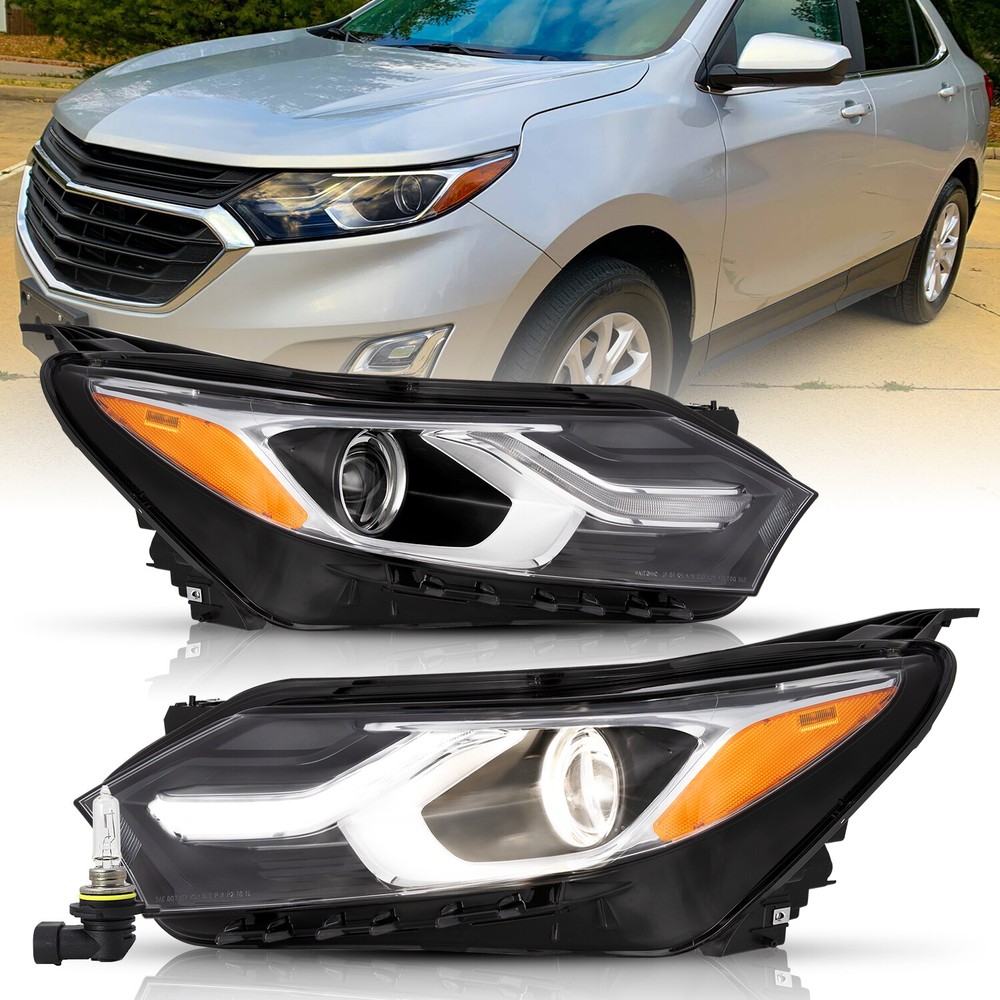 For 2018-2020 Chevy Equinox Factory Halogen Projector Headlight w/ LED DRL 18-20