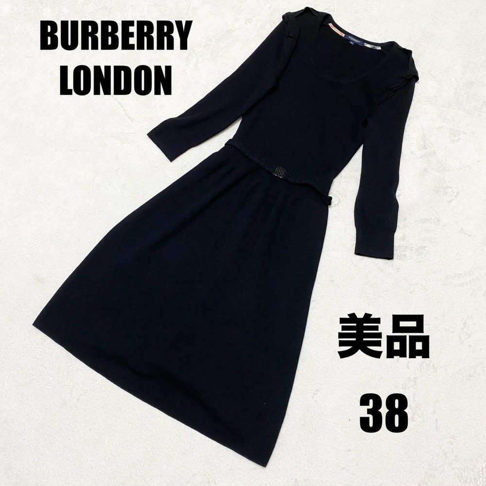Burberry London A-Line Knit One Piece Silk Cashmere Dress, New