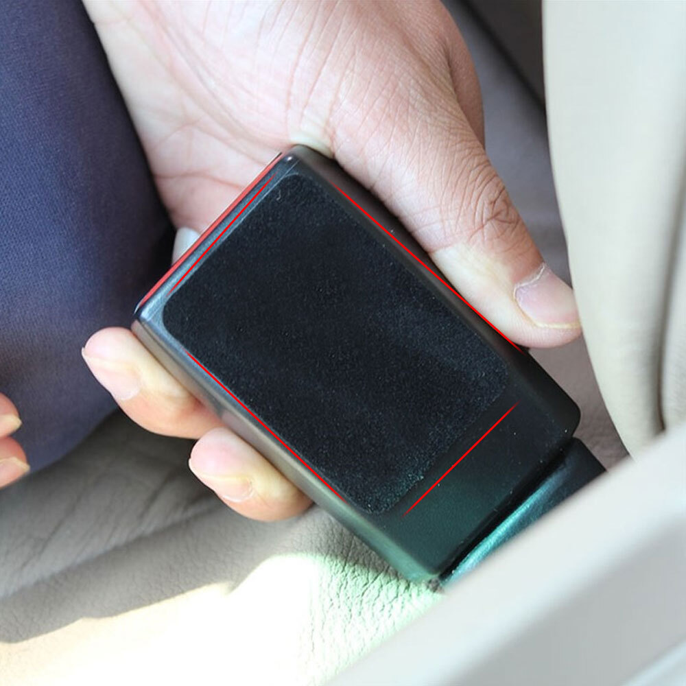 4X Car Seat Parts Belt Buckle Guard Anti-collision Sticker Car Accessories Black