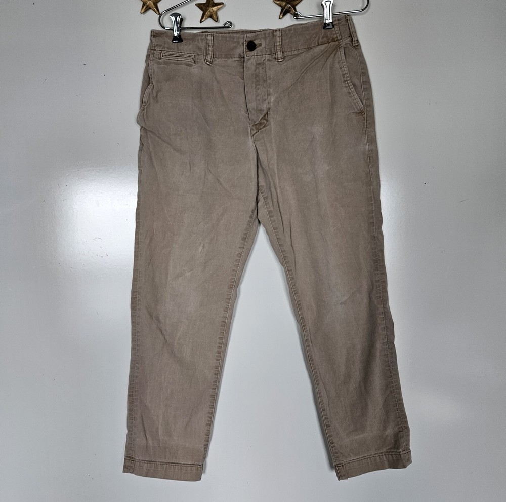 American Eagle Mens Flex 30×27 Khaki Pants Grunge Workwear Comfort Casual Boho