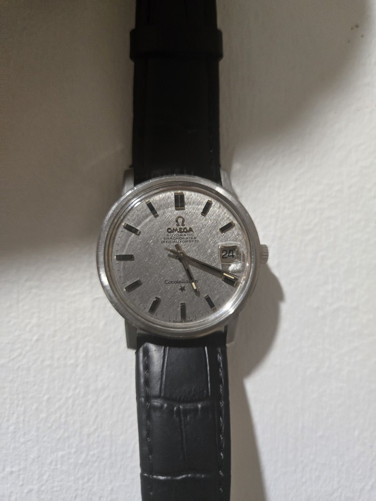 OMEGA Constellation Silver Mens Watch Ref 168018 Automatic Luxury Timepiece