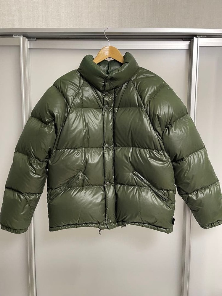 MONCLER olive green Puffer Jacket