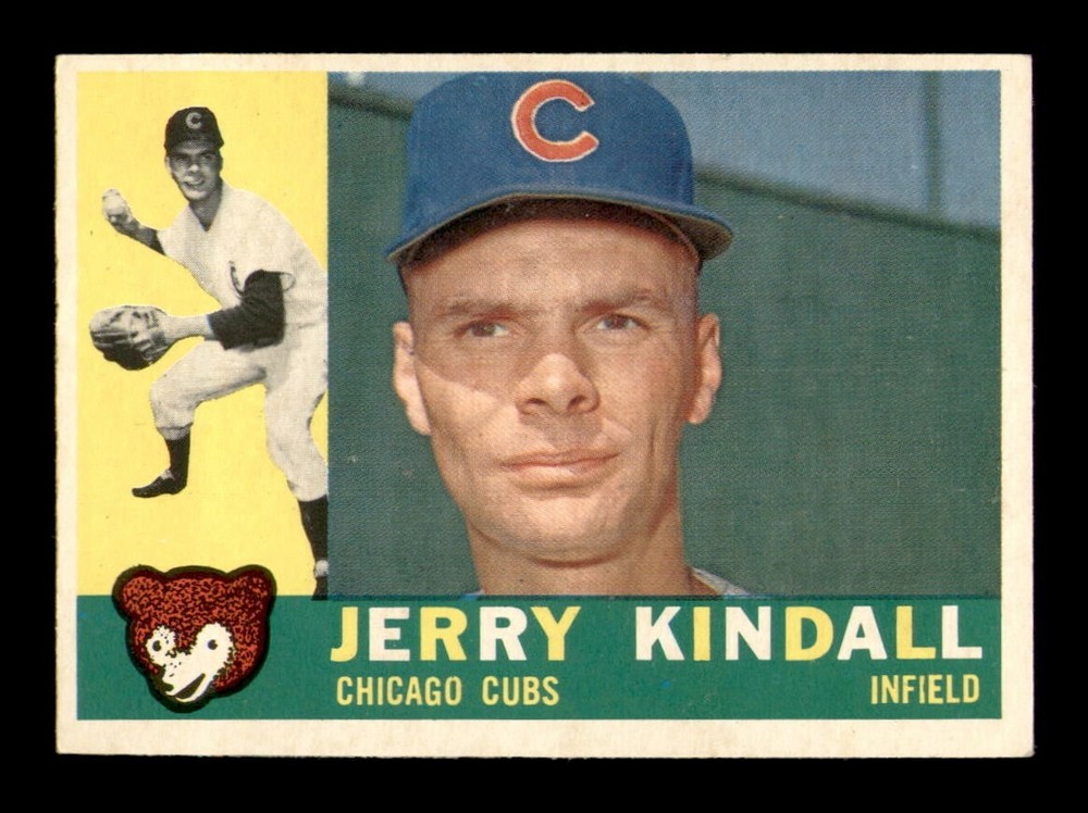 1960 Topps #444 Jerry Kindall NM Baseball Card OBGcards