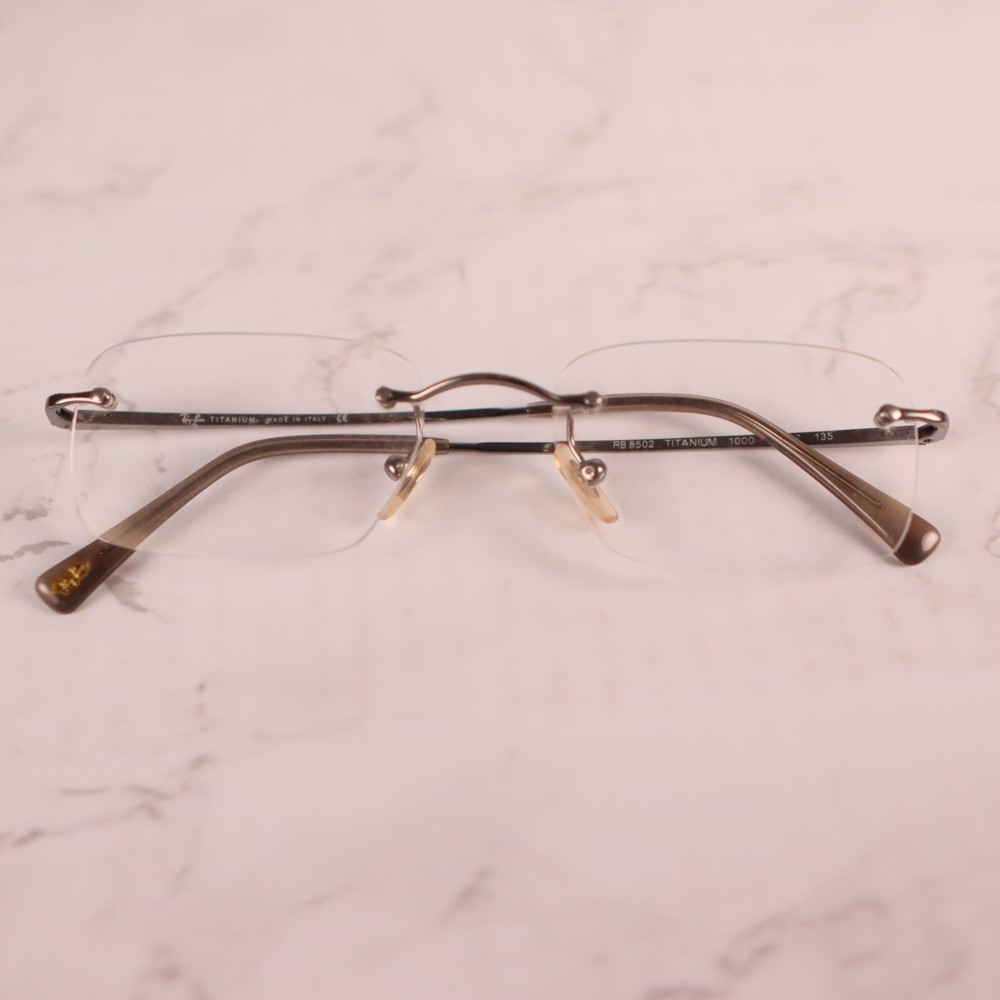 Ray Ban Titanium RB 8502 1000 50[]17 135 Eyeglasses/FRAMES ONLY