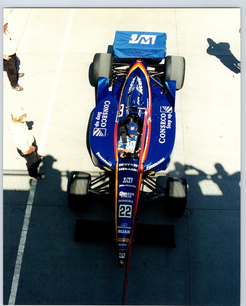 Greg Ray Overhead View In Car Indy 2001 IRL AP Photo 8X10 Team Menards #22 JM