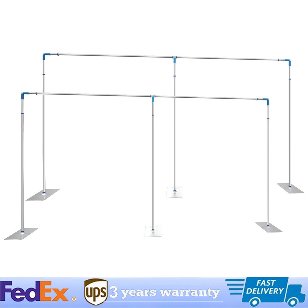 10ft x 50ft Backdrop Stand Pipe Kit Background Support System Curtain Frame Hot New