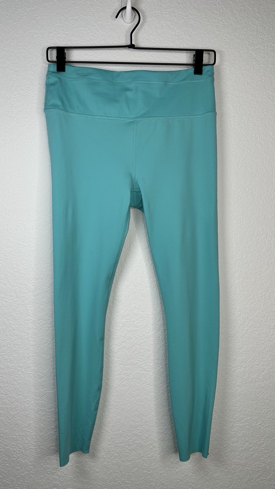 Athleta Womens Accelerate Teal Blue Yoga Leggings Size Medium