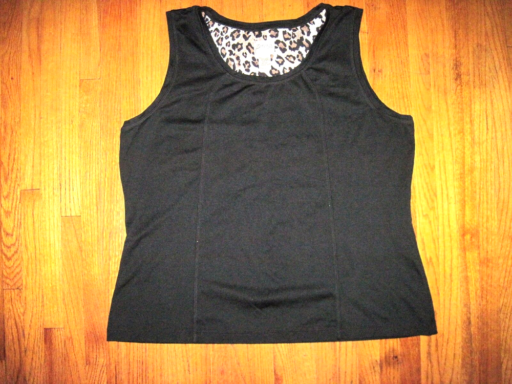 Camiseta sin mangas de compresión negra talla grande Chio's Zenergy talla 3XL 16-18 nueva