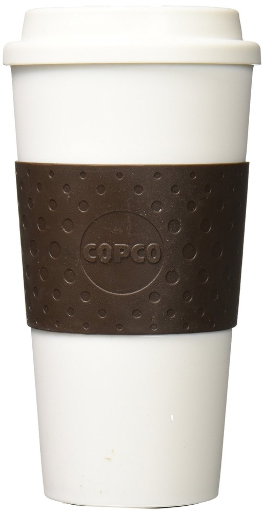 Copco 16-Oz Brown Acadia Plastic Travel Mug for On-the-Go Convenience