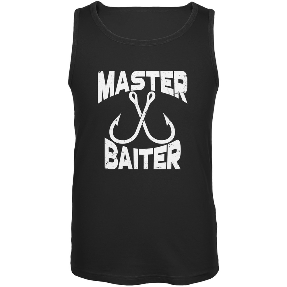 Master Baiter Black Adult Tank Top