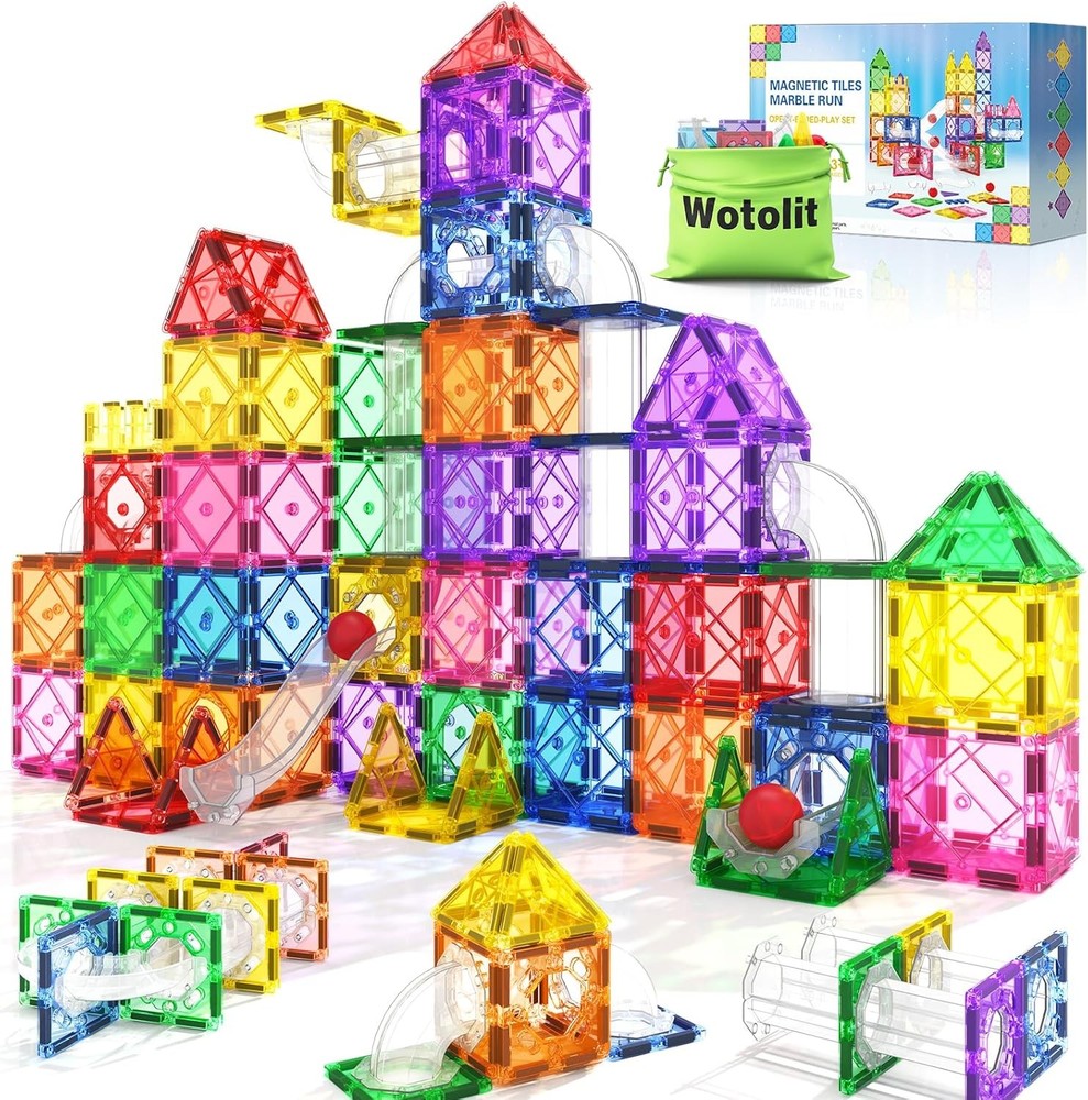 Magnetic Tiles STEM Building Blocks for Toddlers Kids Educational Toys