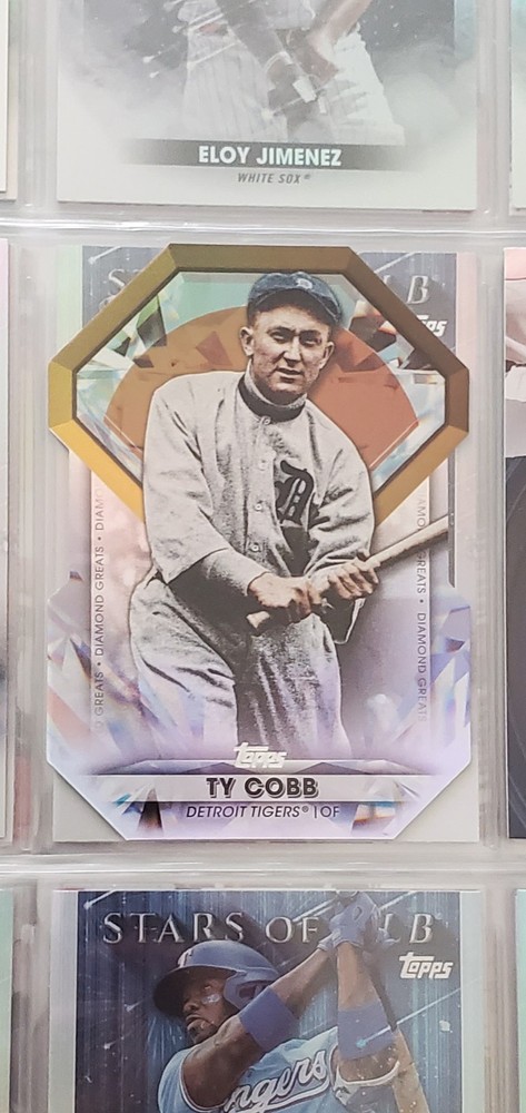 2022 Topps Series 2 Diamond Greats Die-Cut #DGDC-34 Ty Cobb Baseball Card