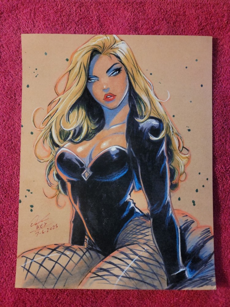 Black Canary Illustration Art Print 8.5x11 by Keyeske