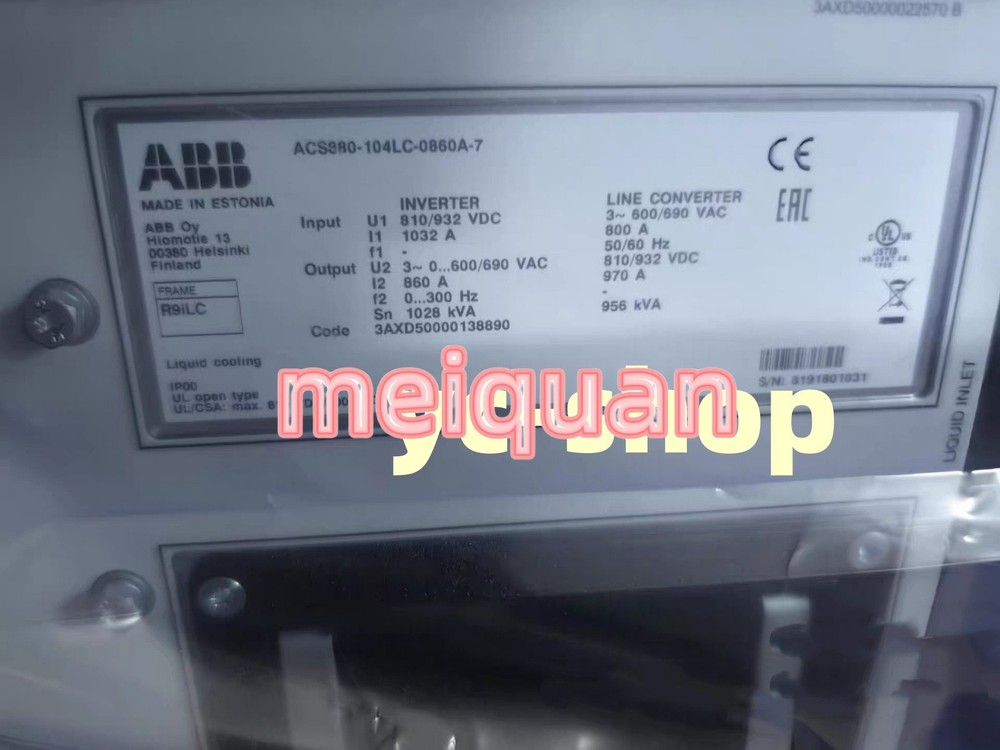 New ABB ACS880-104LC-0860A-7 frequency converter Fast shipping via