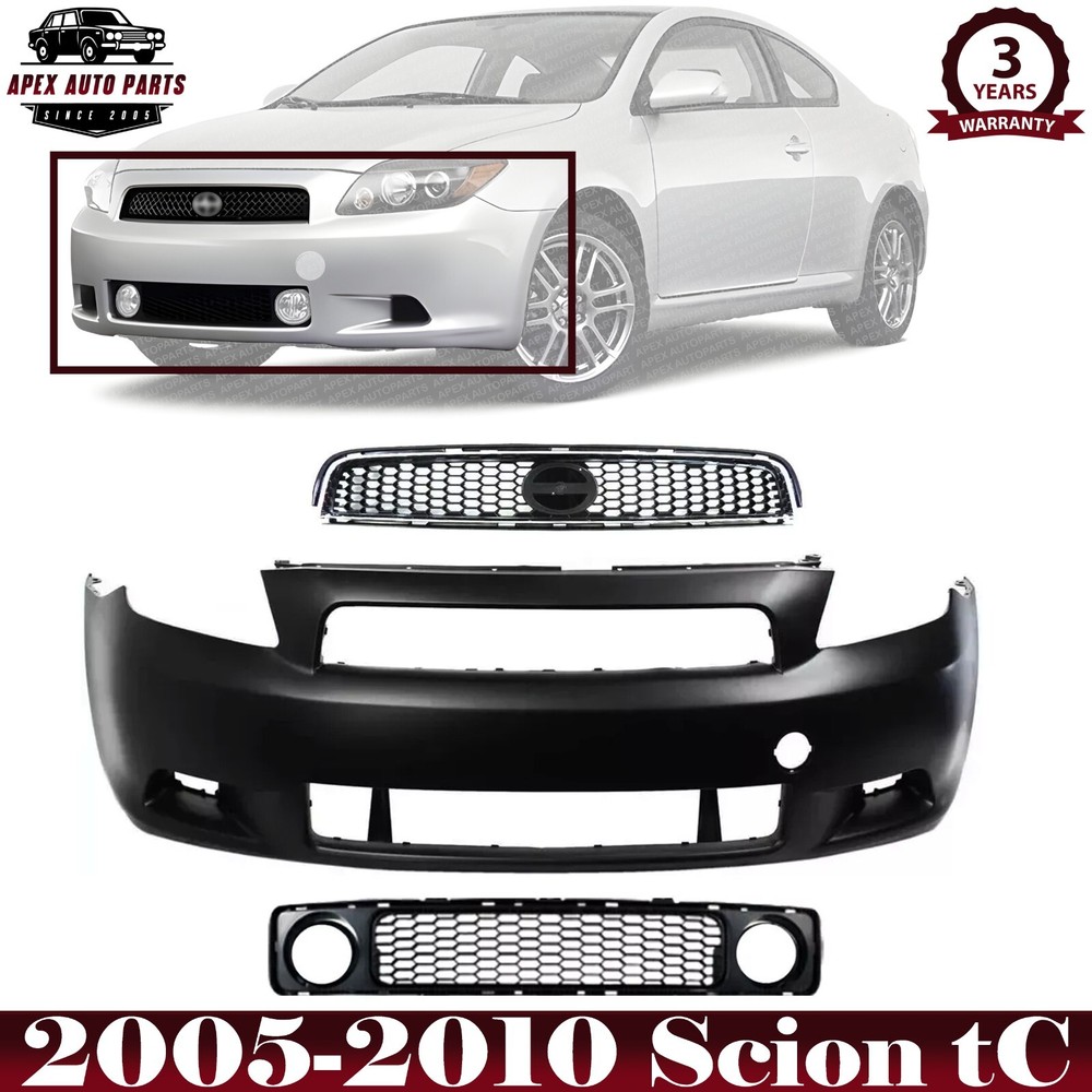 Front Bumper Cover Fascia & Grille Assembly For 2005-2010 Scion tC