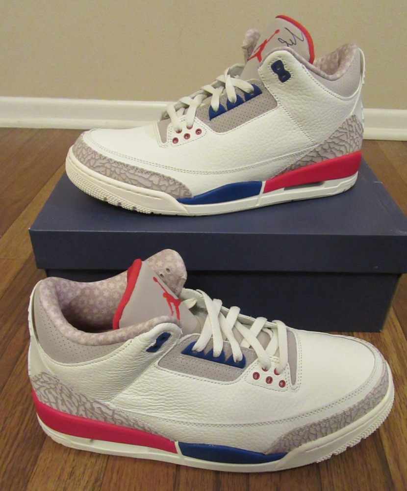 Nike Air Jordan 3 Retro Size 11.5 Sail Sport Royal Light Bone 136064 140 New NIB