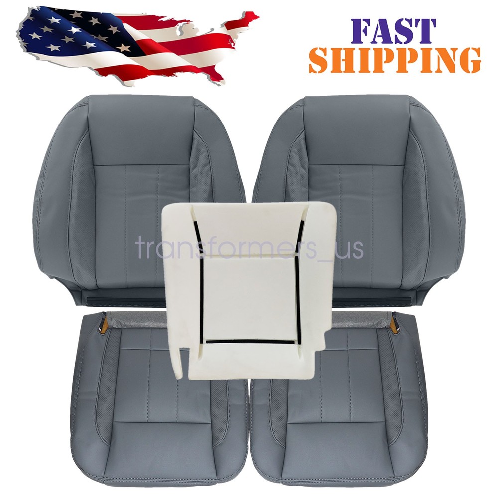 Fits 2006-2009 Dodge Ram 1500 2500 Front Seat Cover Gray & Driver Foam Cushion