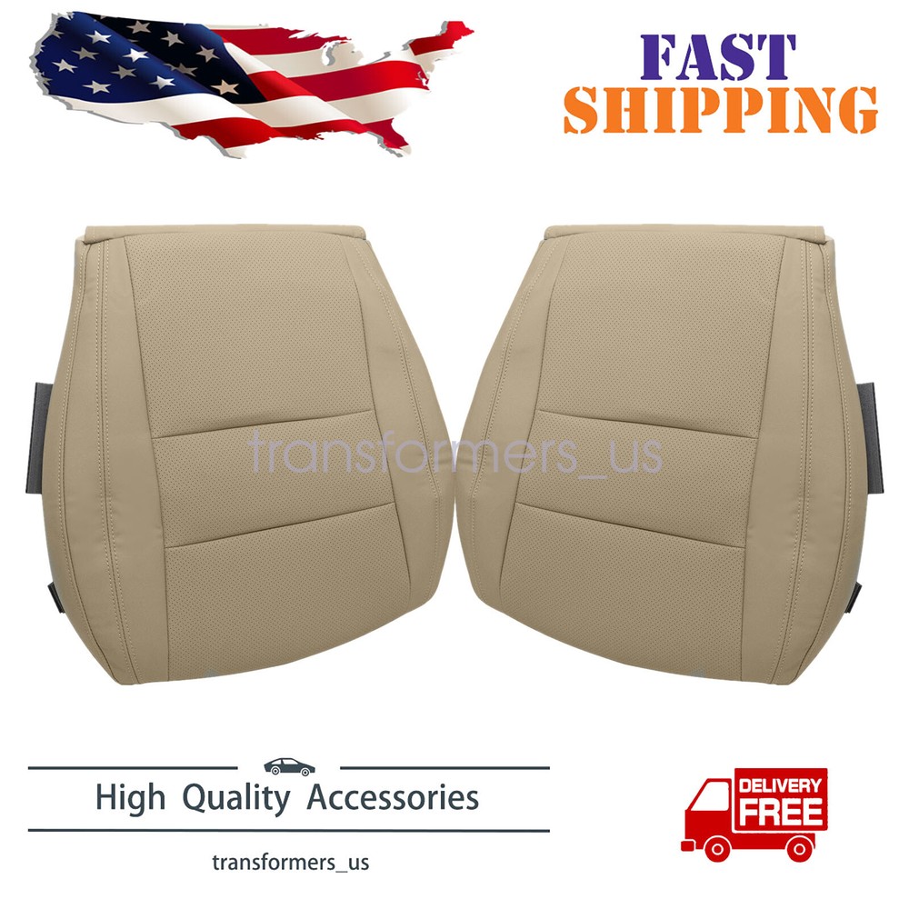 2x For 2011-2016 Jeep Grand Cherokee Front Bottom Perforated Leather Seat Cover